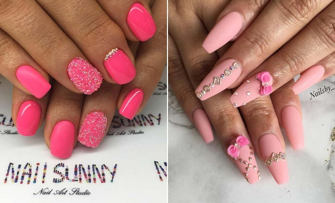 21 Ridiculously Pretty Ways To Wear Pink Nails Page 2 Of 2