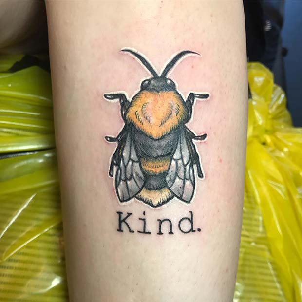 Download 21 Cute Bumble Bee Tattoo Ideas for Girls - crazyforus