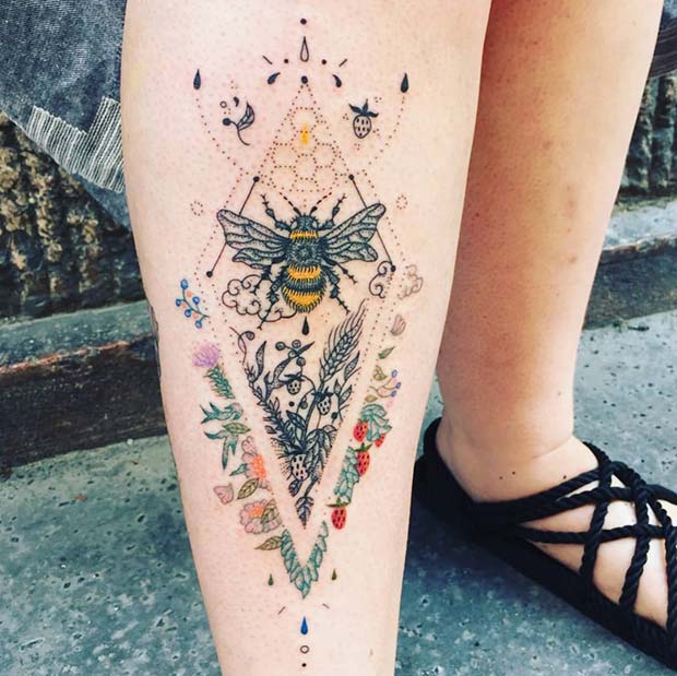 Buzzing Bumble Bee Tattoos  Beautiful Meaning  Tattoo Glee