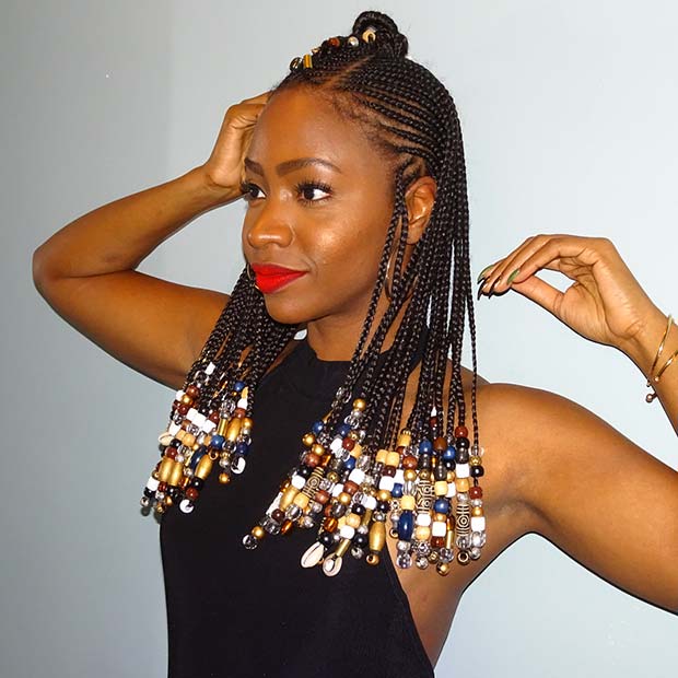 Tribal Braids with Beads