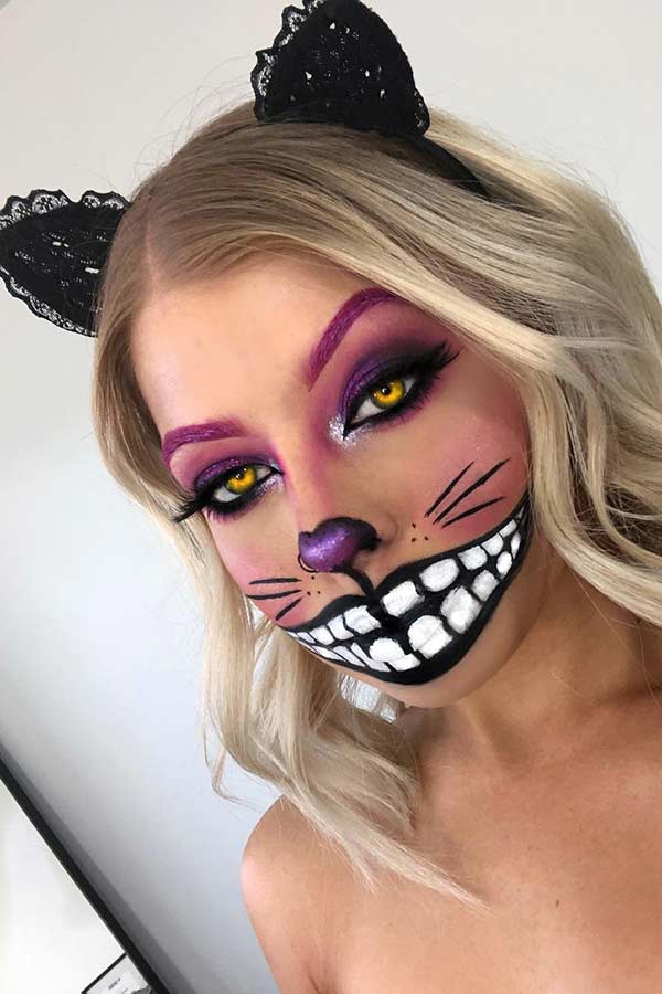 Cheshire Cat Halloween Makeup