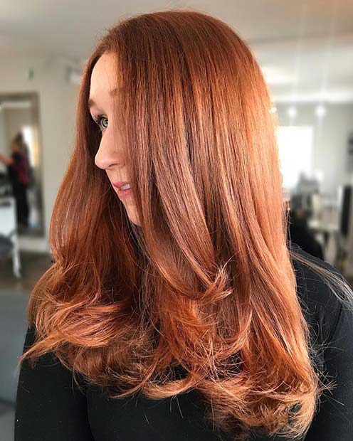 Copper Hair - Winter Hair Color Idea