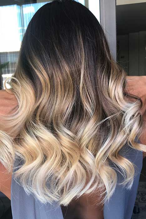 Dark to Blonde Ombre Hair Color