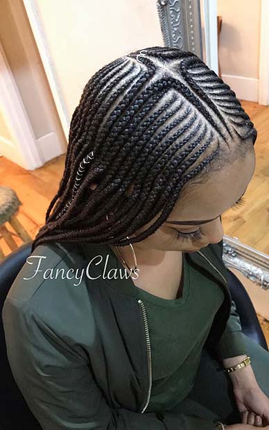  Funky Feed In Tribal Braids