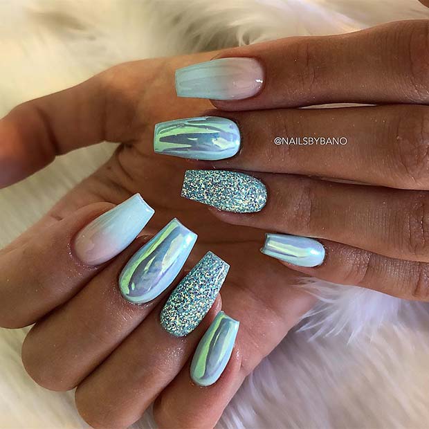 43 Beautiful Nail Art Designs For Coffin Nails Stayglam