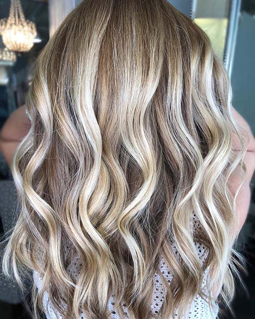 Light, Cool Blonde Balayage Highlights