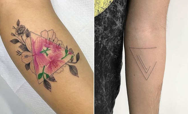 23 Triangle Tattoo Ideas You're Going to Be Obsessed With - StayGlam