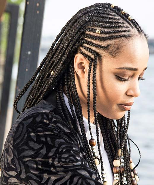 Tribal Braids With Beads Braids Hairstyles