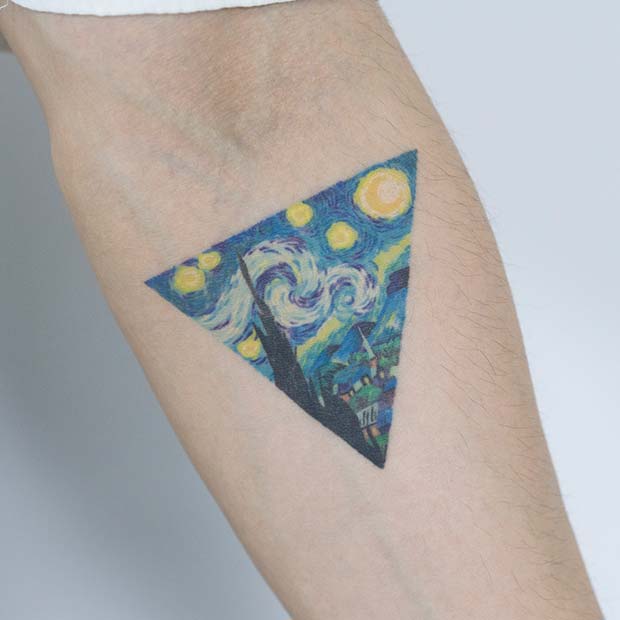 Van Gogh inspirierte Tattoo-Kunst