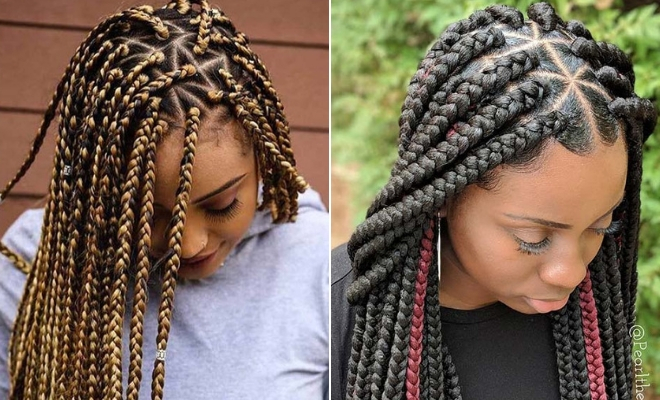 21 Pretty Triangle Braids Hairstyles You Need To See Stayglam