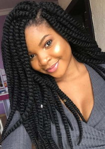 43 Eye-Catching Twist Braids Hairstyles for Black Hair - StayGlam ...