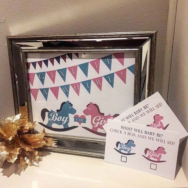 What Will Baby Be Gender Reveal Cards 