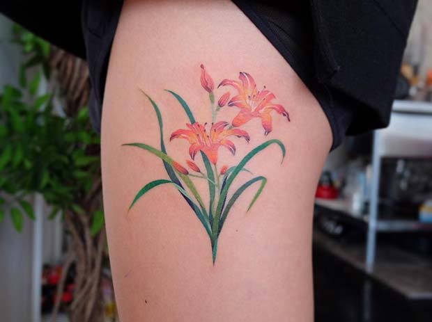 50 Lily Flower Tattoos Ideas and Designs for those Looking for the Most  Gorgeous and Significant Tattoo  Tats n Rings