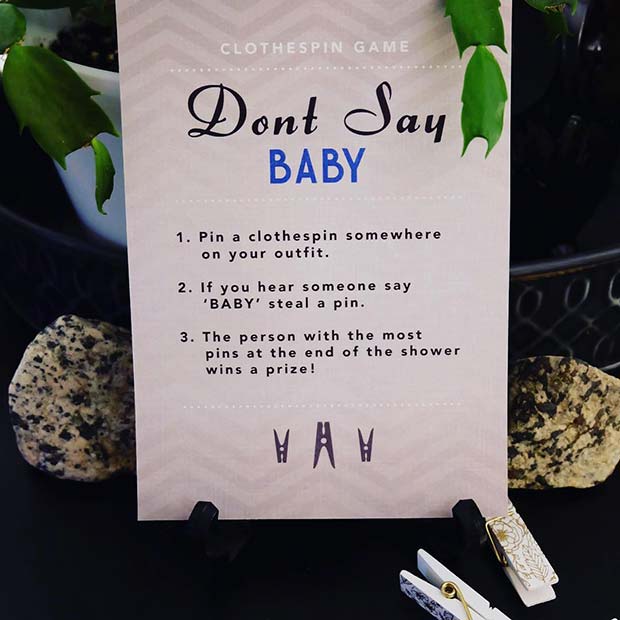 Don't Say Baby Gender Reveal Game