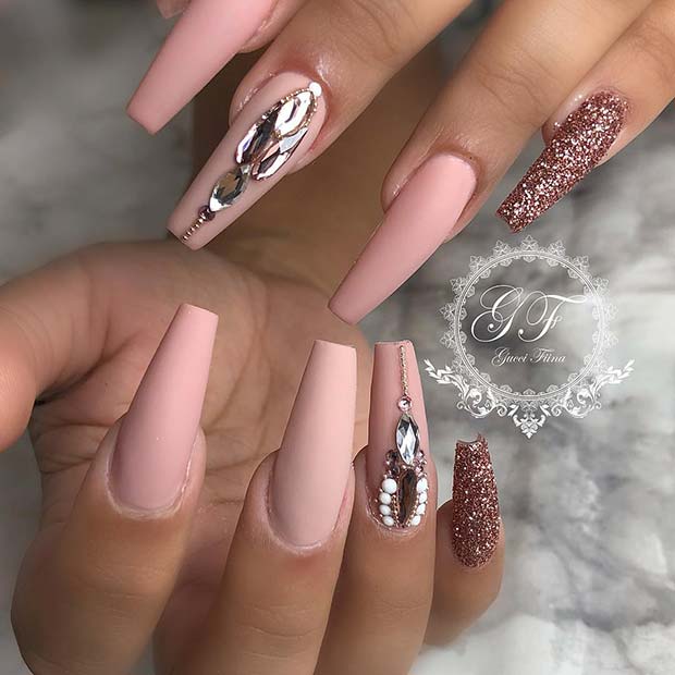 23 Must-Try Rose Gold Nail Art Designs - StayGlam