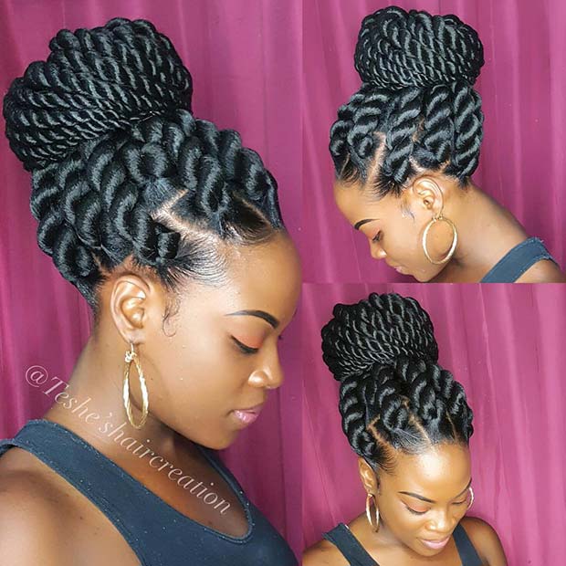 43 Eye Catching Twist Braids Hairstyles For Black Hair Stayglam