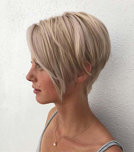 Trendsetting Short Blonde Haircut