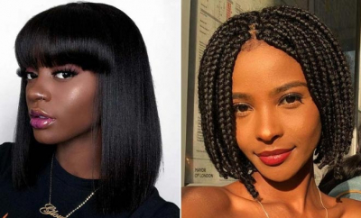 Blunt cut hairstyles for black ladies