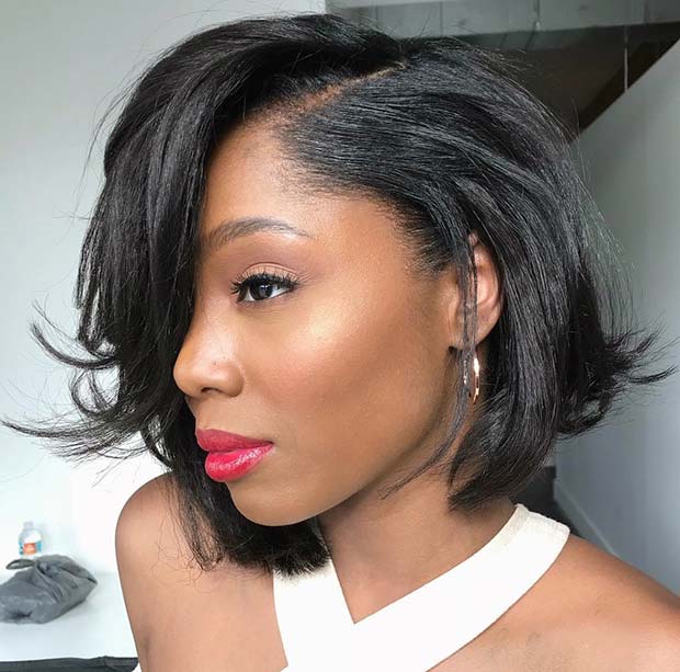 Chic Short Bob Haircut for Black Women