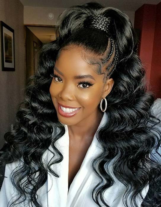 Braided Ponytail With Weave - Braids Hairstyles