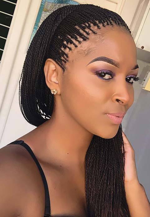 Gorgeous Half-Up Hairstyle with Micro Twists