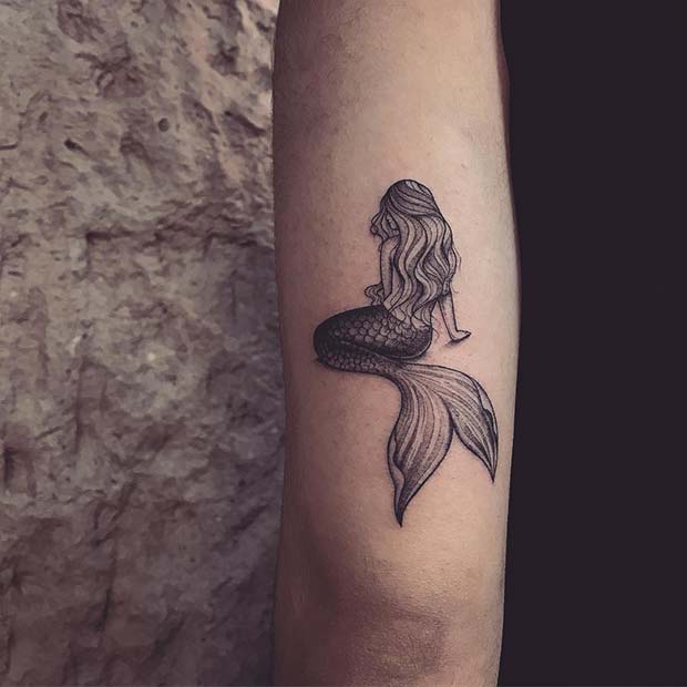 Magical Mermaid Tattoo Idea