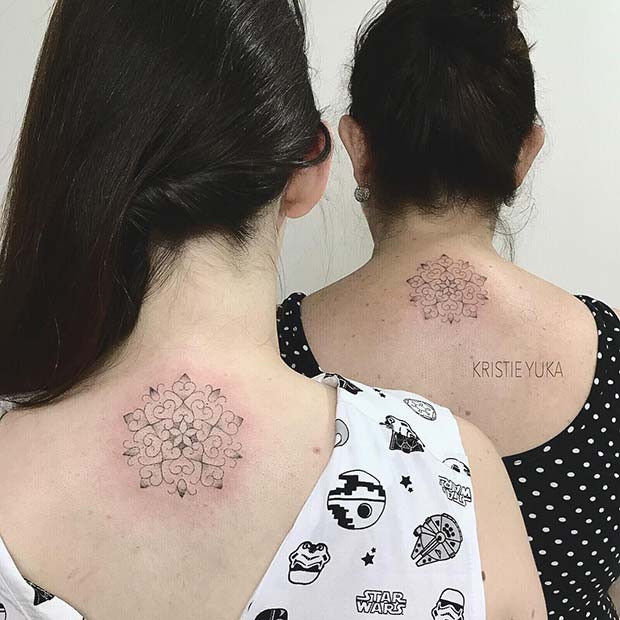 Matching Mandala Tattoos