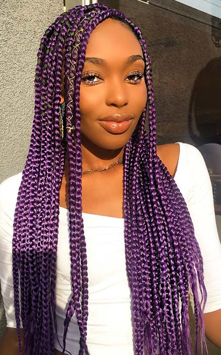 23 Ways to Wear and Style Knotless Braids - StayGlam