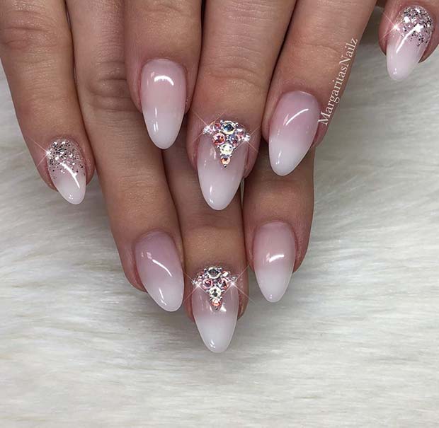 Short French Ombre Nails