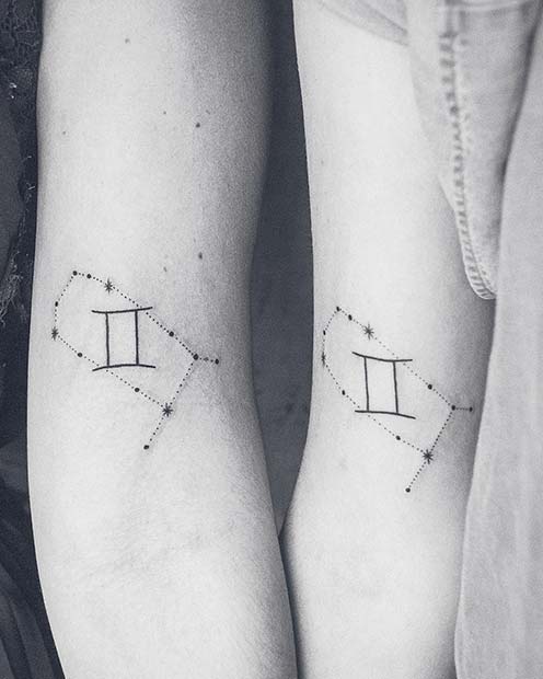 Star Sign Tattoos for a Mother and Daughter