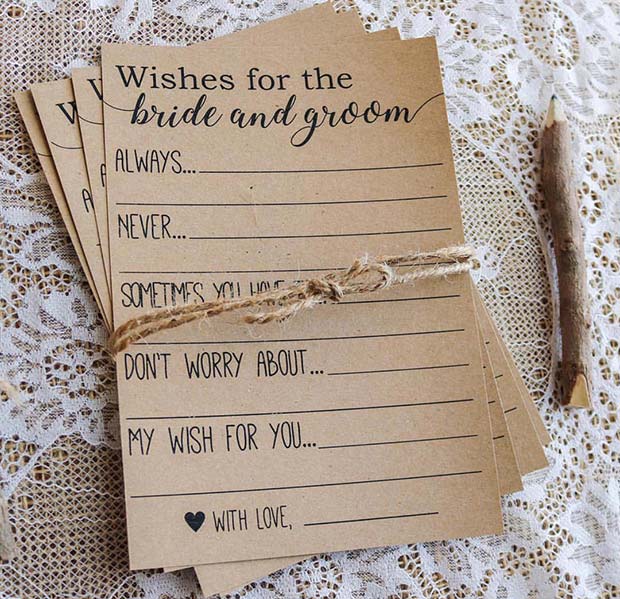Wishes for the Bride and Groom