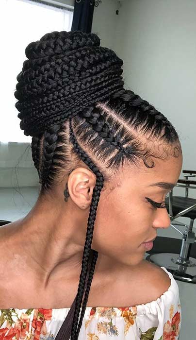 Braided Up Hairstyles With Weave