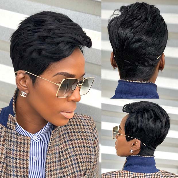 Chic Pixie Haircut for Black Women