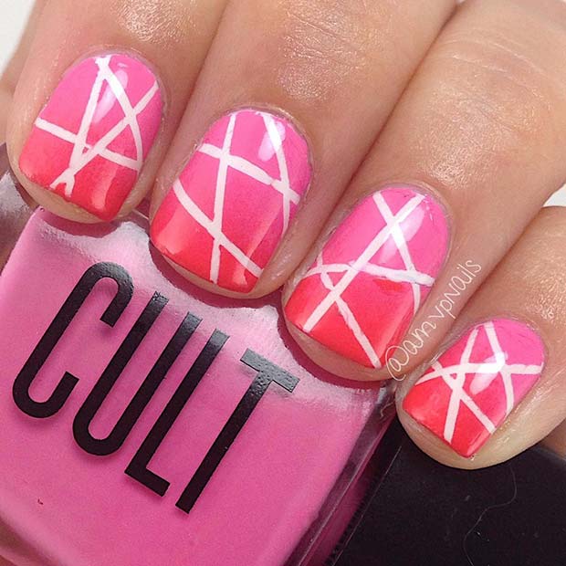 Creative Patterned Nail Design