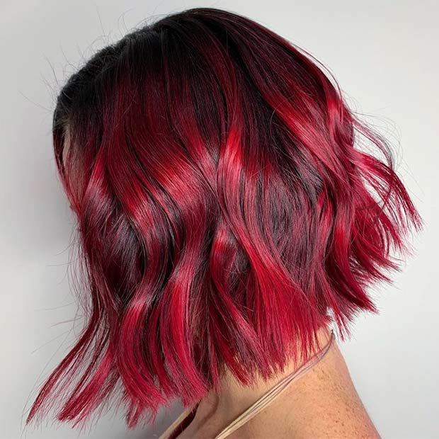 dark red hairstyles 2022