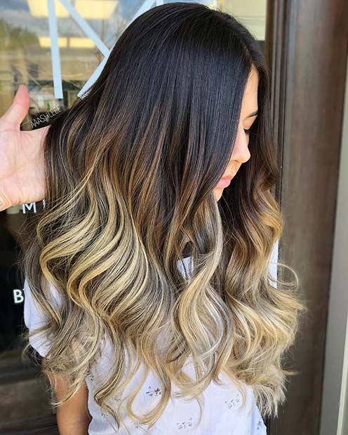 21 Chic Examples of Black Hair with Blonde Highlights - StayGlam