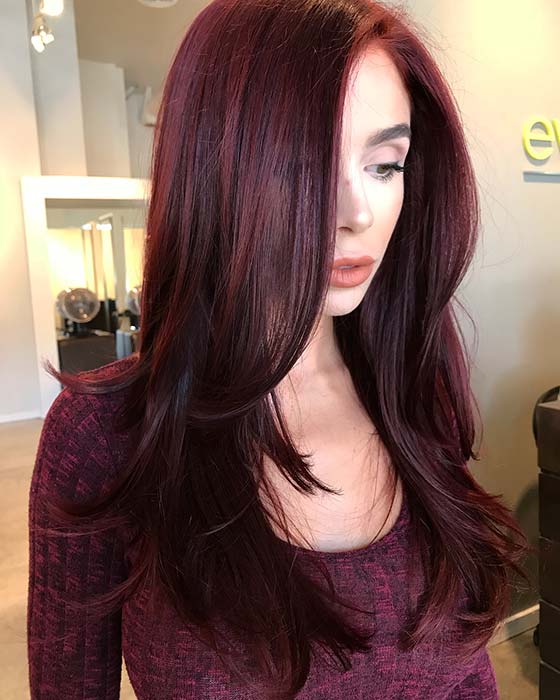 25 Beautiful Short Burgundy Hairstyles Perfect for a Change | Hair color  burgundy, Wine hair color, Maroon hair