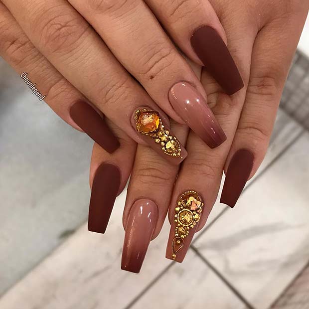 Glam Matte Gel Nails