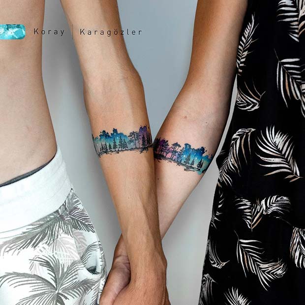 Matching Tattoo Idea for Couples 
