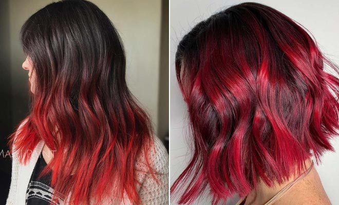 23 Red And Black Hair Color Ideas For Bold Women Page 2 Of 2 Stayglam