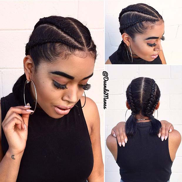 21 Easy Ways To Wear Natural Hair Braids Page 2 Of 2 Stayglam