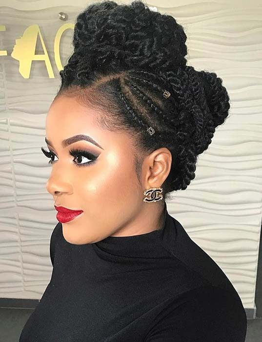 23 Beautiful Braided Updos For Black Hair Page 2 Of 2 StayGlam 23 Beautiful Braided Updos For Black Hair Page 2 Of 2 StayGlam