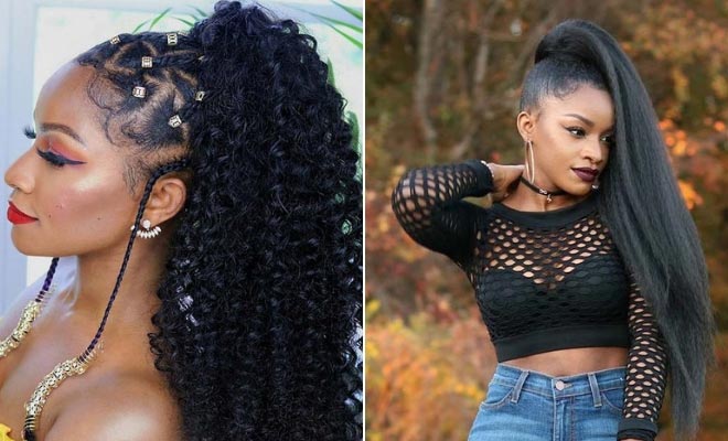 23 New Ways to Wear a Weave Ponytail - StayGlam