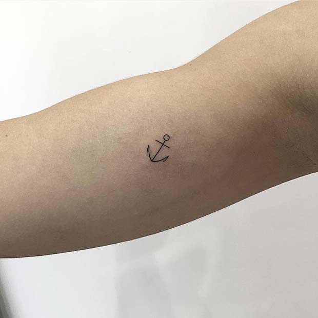 Small Anchor Tattoo Idea