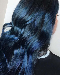 43 Beautiful Blue Black Hair Color Ideas to Copy ASAP - StayGlam - StayGlam