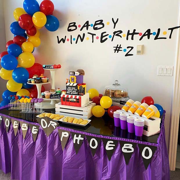 Friends Theme Gender Reveal Party