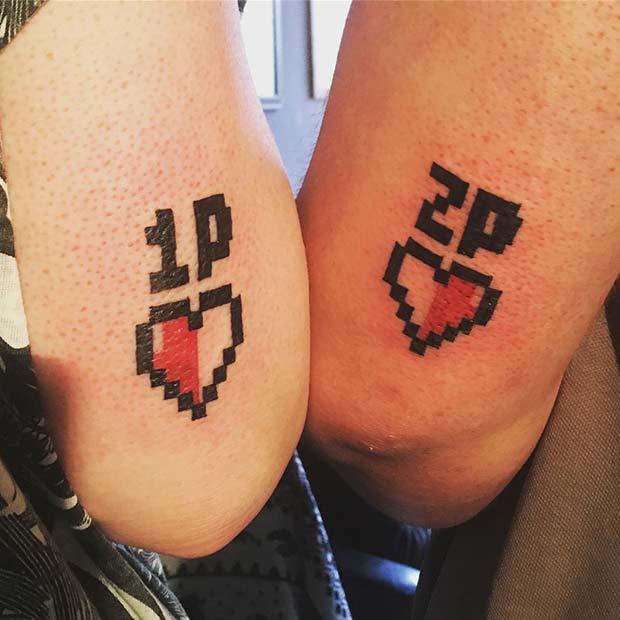 Gaming Tattoo Idea for a Brother and Sister 