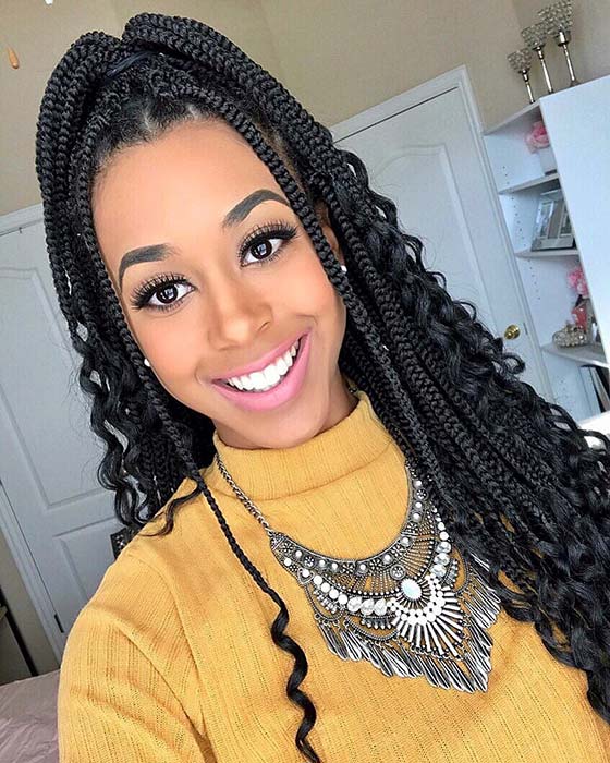 51 Goddess Braids Hairstyles for Black Women - Page 4 of 5 - StayGlam