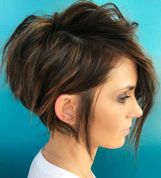 Stylish, Graduated Short Haircut