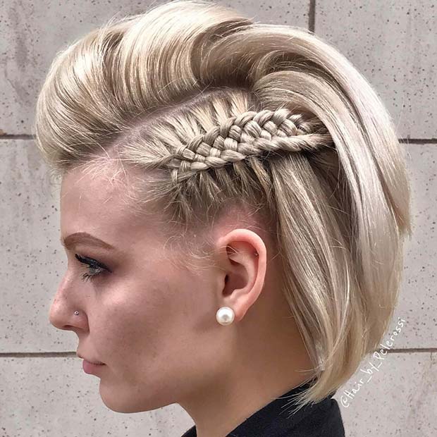 23 Quick And Easy Braids For Short Hair Stayglam